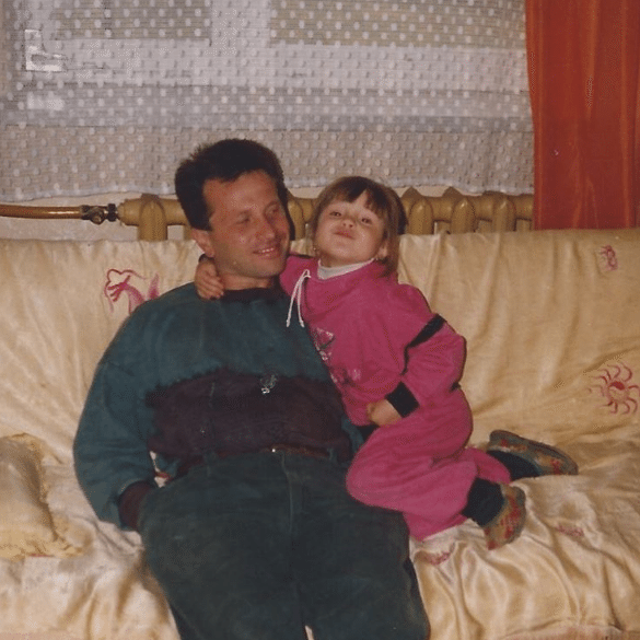 Marina Łuczenko z tatą